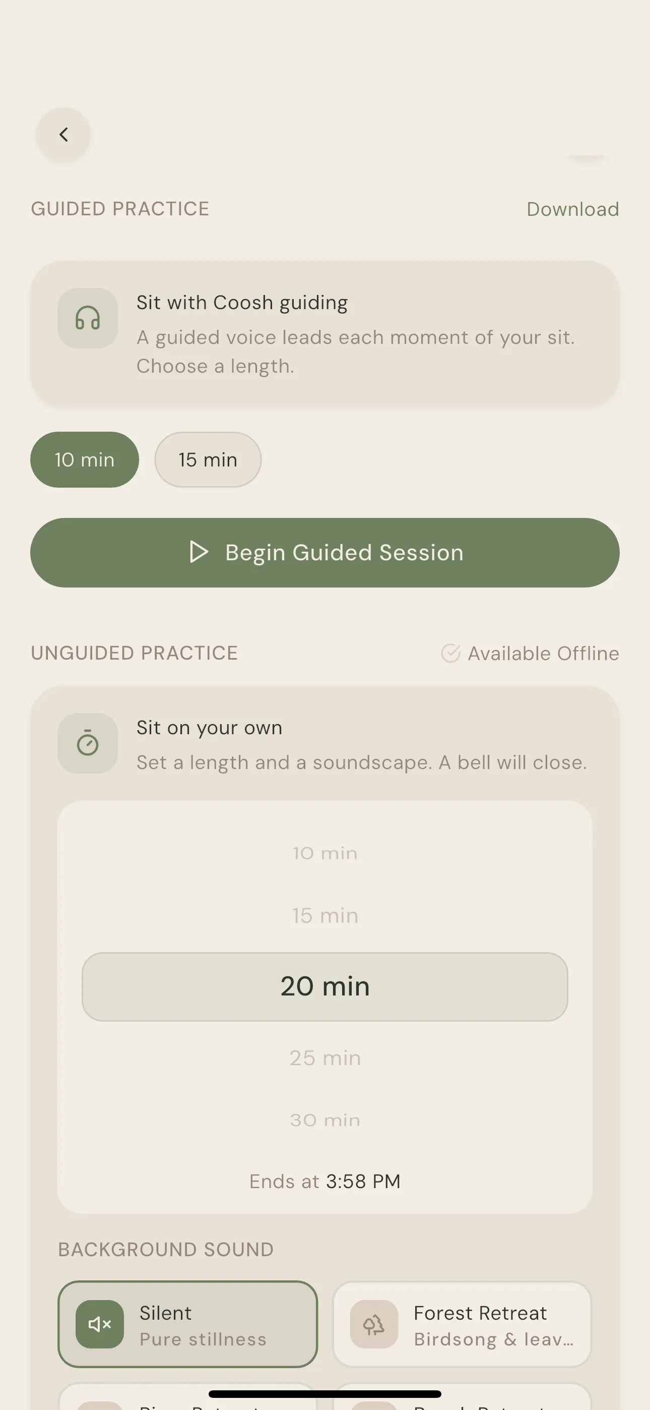 Guided Sessions
