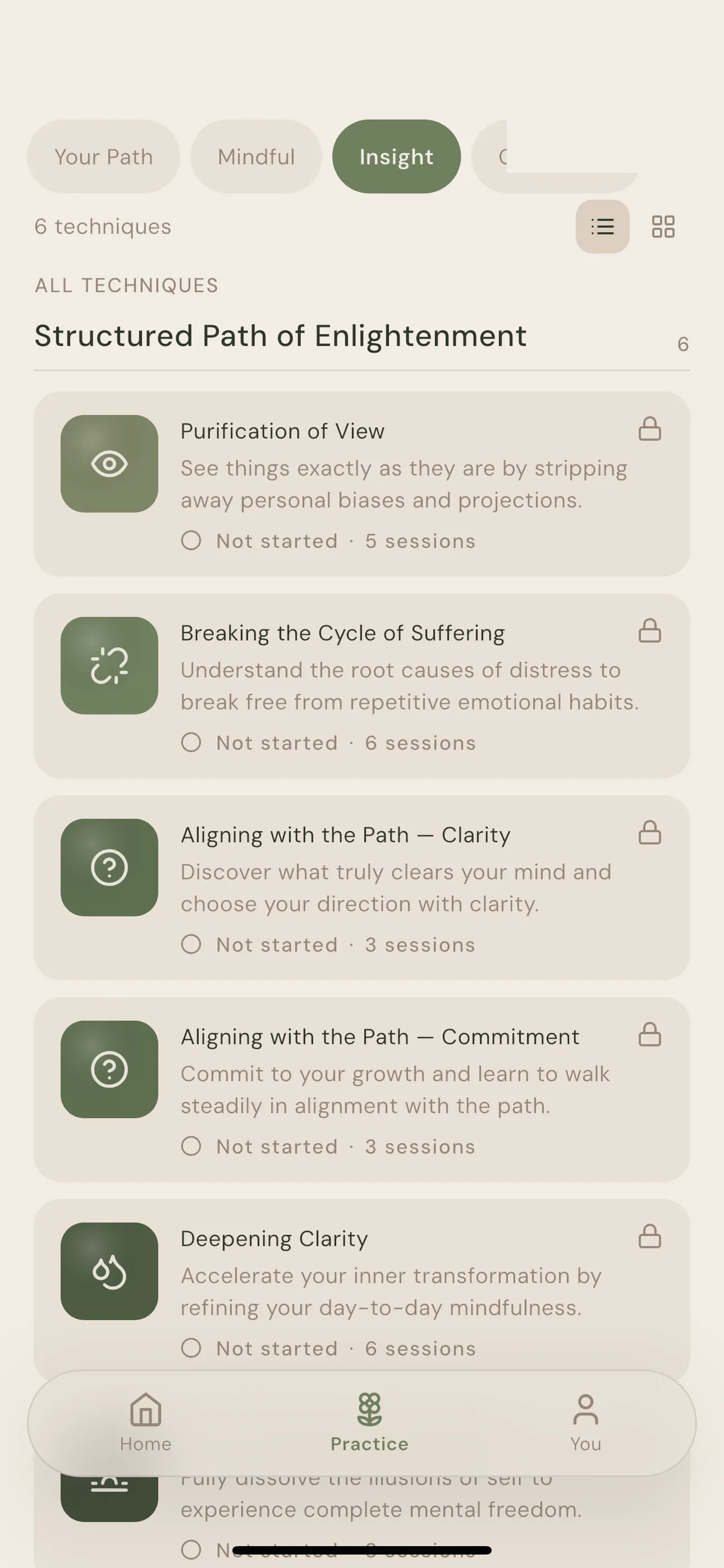 Structured learning technique catalog